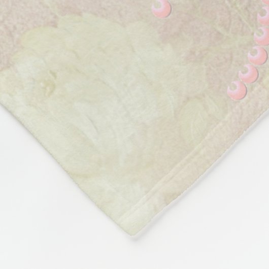 Weiches rosa Tee-Party Fleecedecke (Ecke)