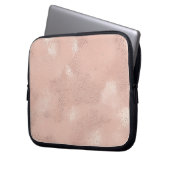 Weiches Rosa Texturmuster Laptopschutzhülle (Vorderseite Links)