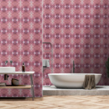 Weiches rosa und lila abstraktes M-Größe-Muster