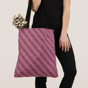Weiches rosa und violettes geometrisches diagonale tasche