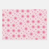 Weiches rosa und weißes Fliesenmuster Geschenkpapier Set (Vorderseite)