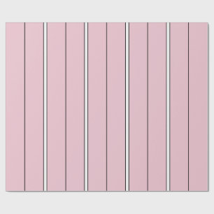 Weiches Rosa Vertikalstreifenmuster Minimal Geschenkpapier