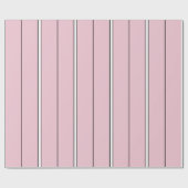 Weiches Rosa Vertikalstreifenmuster Minimal Geschenkpapier (Flach)