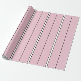 Weiches Rosa Vertikalstreifenmuster Minimal Geschenkpapier