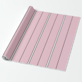 Weiches Rosa Vertikalstreifenmuster Minimal Geschenkpapier (Ungerollt)