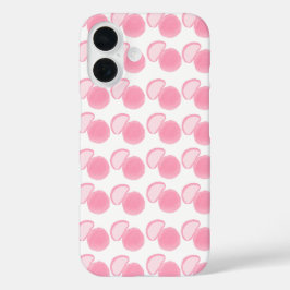 Weiches rosa Wasserfarbe-Polka-Punkt-Muster iPhone 16 Hülle