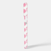 Weiches rosa Wasserfarbe-Polka-Punkt-Muster Case-Mate iPhone Hülle (Rückseite / Links)