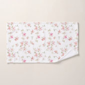 Weiches rosa Watercolor-Blumen-Muster Badhandtuch Set (Handtuch)