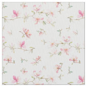 Weiches rosa Watercolor-Blumen-Muster Stoff (Nahaufnahme)