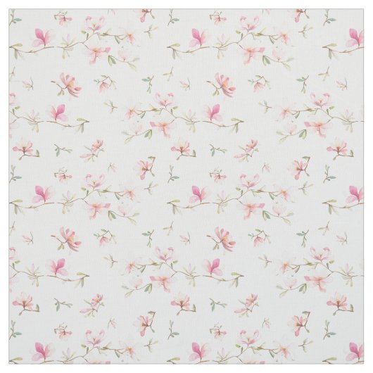 Weiches rosa Watercolor-Blumen-Muster Stoff (Muster)