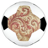 Weiches Rot- und Goldschattel Fußball (Gedreht)