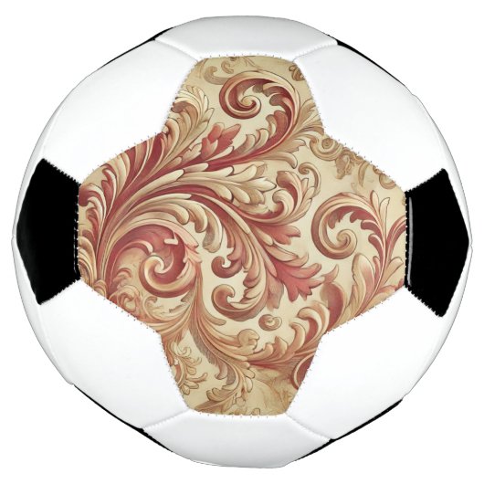 Weiches Rot- und Goldschattel Fußball (Gedreht)