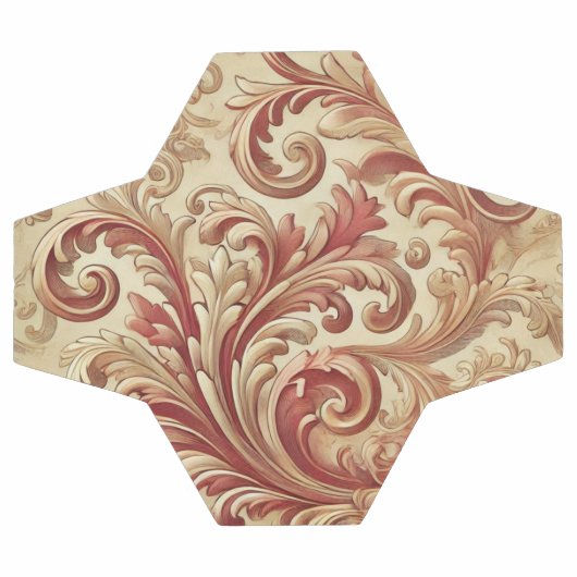 Weiches Rot- und Goldschattel Fußball (Flach)