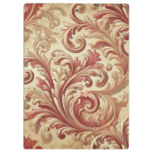 Weiches Rot- und Goldschattel Klemmbrett (Rückseite)