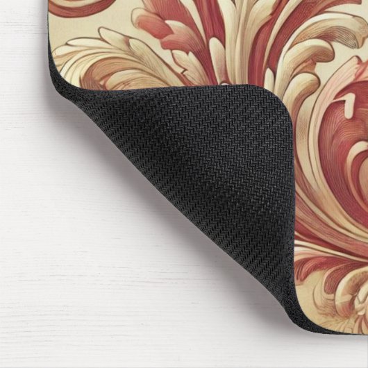 Weiches Rot- und Goldschattel Mousepad (Ecke)