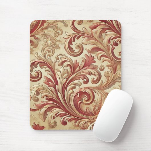 Weiches Rot- und Goldschattel Mousepad (Mit Mouse)