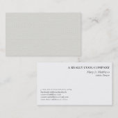 Weiches Sahnebienenwaben-Muster Visitenkarte (Vorne/Hinten)