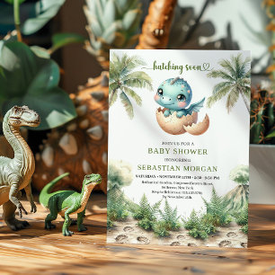 Weiches Schlüpfen bald Wasserfarbe Dinosaurier Ein Einladung