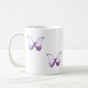 Weiches Schmetterlings-Tasse in Lila Kaffeetasse
