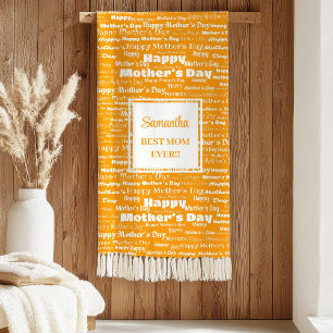 Weiches Schriftzug-Muttertagsgeschenk für sie pers Sherpadecke