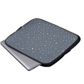 Weiches Sternmuster Ästhetik Laptopschutzhülle (Vorne Knopf)