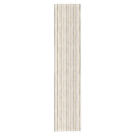 Weiches stilvolles Taupe-Streifen-Cottage Kurzer Tischläufer