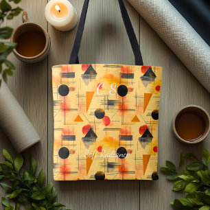 Weiches Strahlen Abstract – Warmes Beige, Orange, Tasche