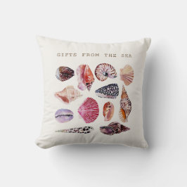Weiches Strand-Schalen-Muster-Design Kissen