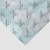Weiches Tealgrün Marmorpapier Seidenpapier (Ausschnitt)