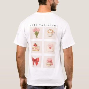 Weiches Valentinsthetik-Mood-Board-Shirt T-Shirt