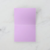 Weiches Veilchen-Orchideen-Design Danke (Innenseite)