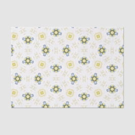 Weiches Wasserfarben-Blumenfliesenmuster Seidenpapier