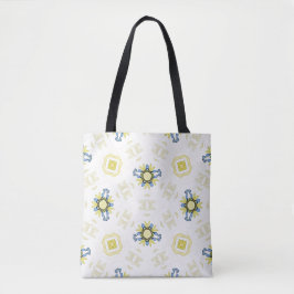 Weiches Wasserfarben-Blumenfliesenmuster Tasche