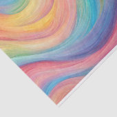 Weiches Wavy Rainbow Colors Spectrum Seidenpapier (Ausschnitt)