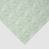 Weiches weises Grün-Blumenseidenpapier Seidenpapier (Ausschnitt)