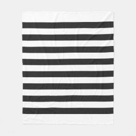 Weiches Weiß- und Pitch-Pastellmuster Fleecedecke