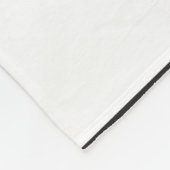 Weiches Weiß- und Pitchpastellmuster Fleecedecke (Ecke)