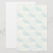 Weiches Wellen-Muster Briefpapier (Vorne/Hinten)
