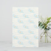Weiches Wellen-Muster Briefpapier (Stehend Vorderseite)