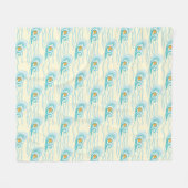 Weiches Wellen-Muster Fleecedecke (Vorderseite (Horizontal))