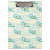 Weiches Wellen-Muster Klemmbrett (Vorderseite)