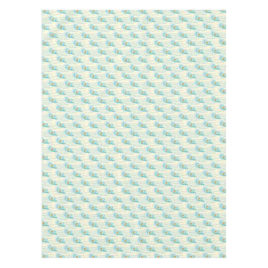 Weiches Wellen-Muster Tischdecke (Vorderseite)