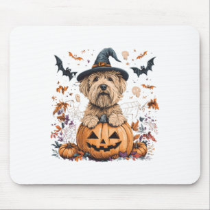 Weiches Wheaten Terrier Pumpkin Halloween als Mousepad