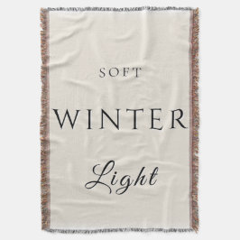 Weiches Winterlicht Decke