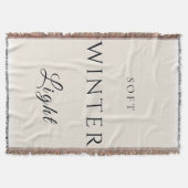 Weiches Winterlicht Decke (Vorderseite)