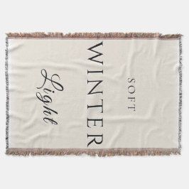 Weiches Winterlicht Decke