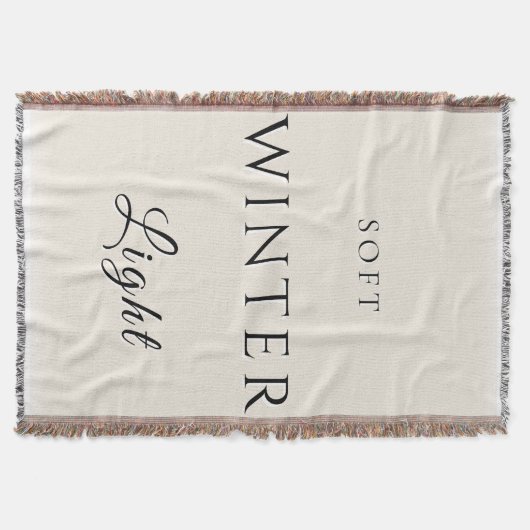 Weiches Winterlicht Decke (Vorderseite)