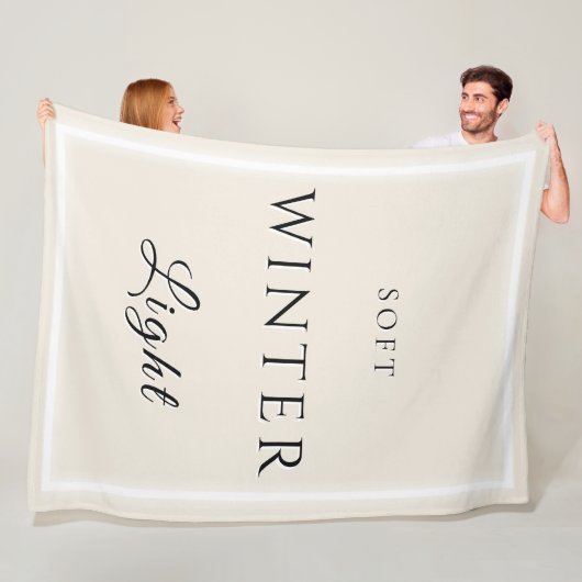 Weiches Winterlicht Fleecedecke (Beispiel)