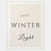 Weiches Winterlicht Fleecedecke (Vorderseite)
