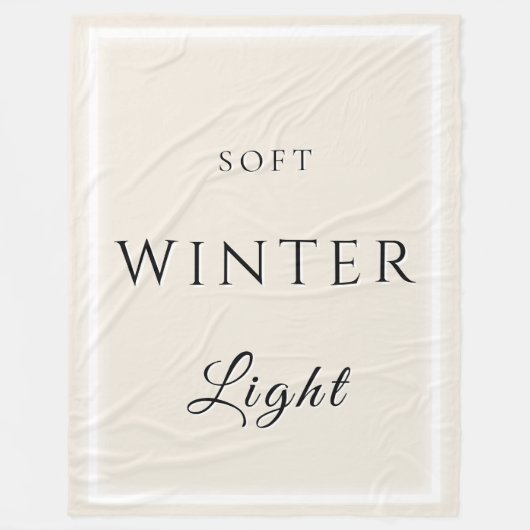 Weiches Winterlicht Fleecedecke (Vorderseite)